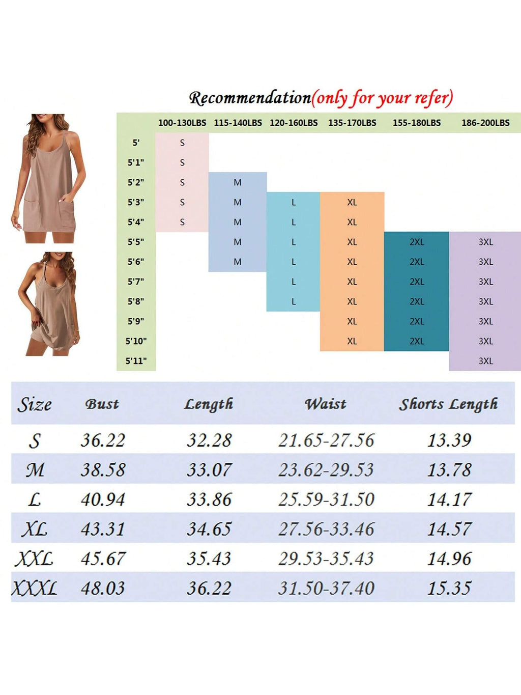 Women's Summer Mini Dress Casual Workout Tennis Dress With Shorts Sleeveless Althletic Dresses